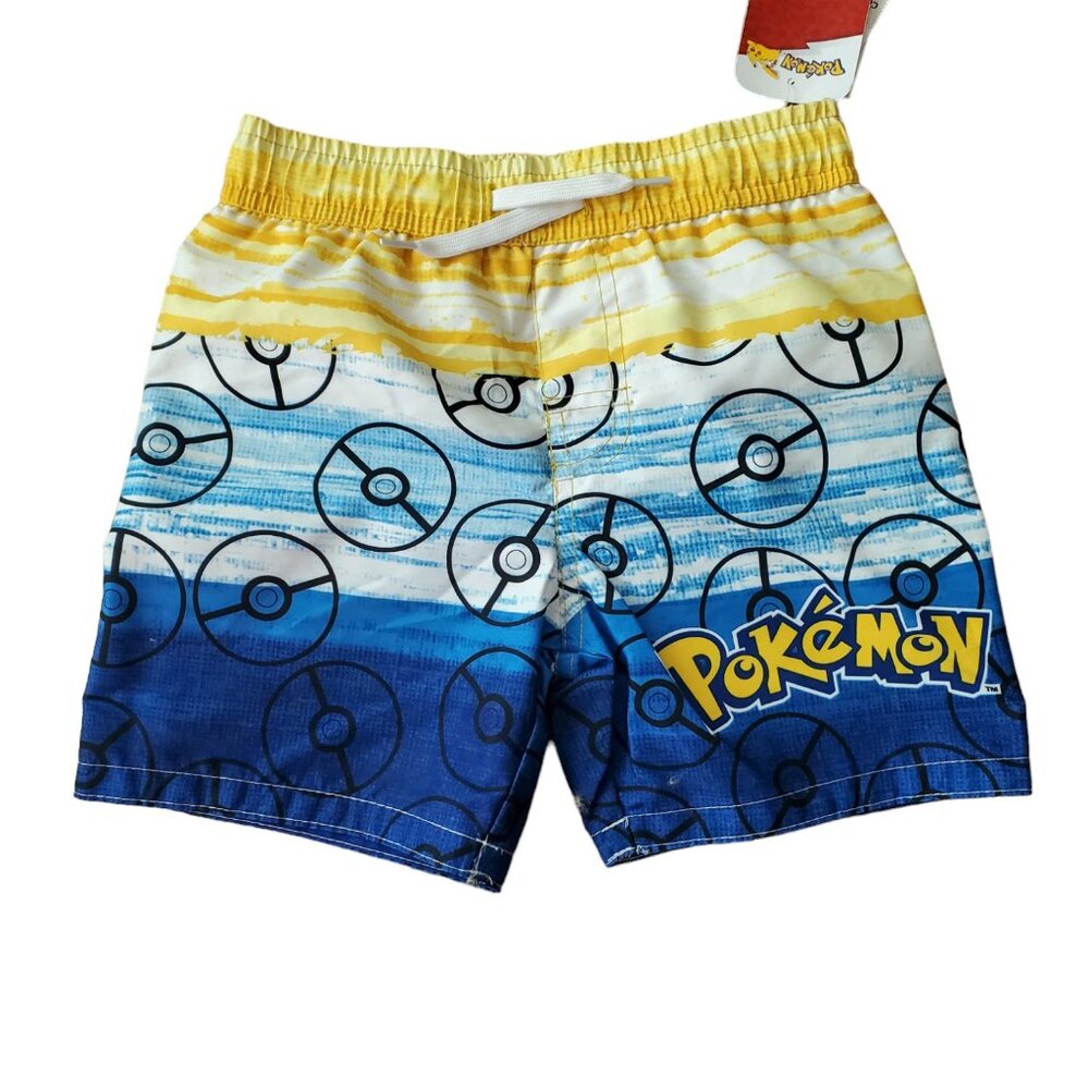 NEW Pokemon Swim Trunks Boy Size XS